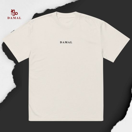 Damal white esential oversized tee