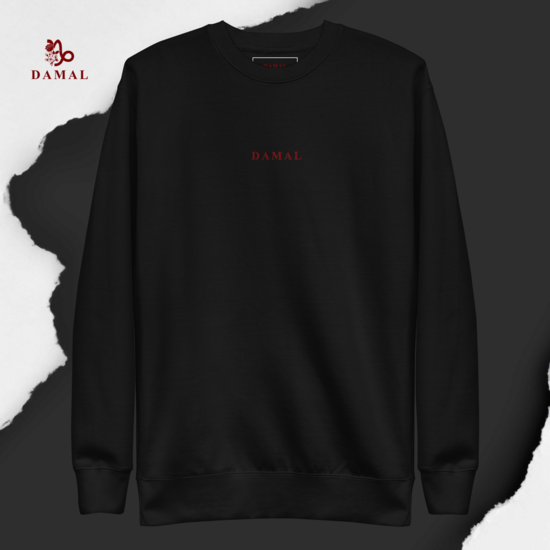DAMAL Classic Black Sweatshirt
